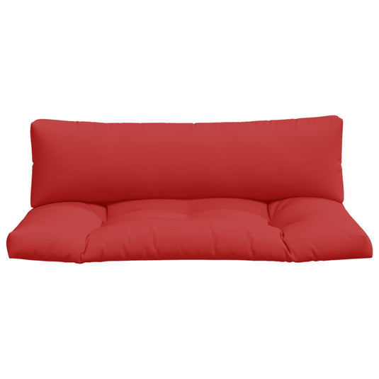 Vidaxl palletkussens 2 st stof rood