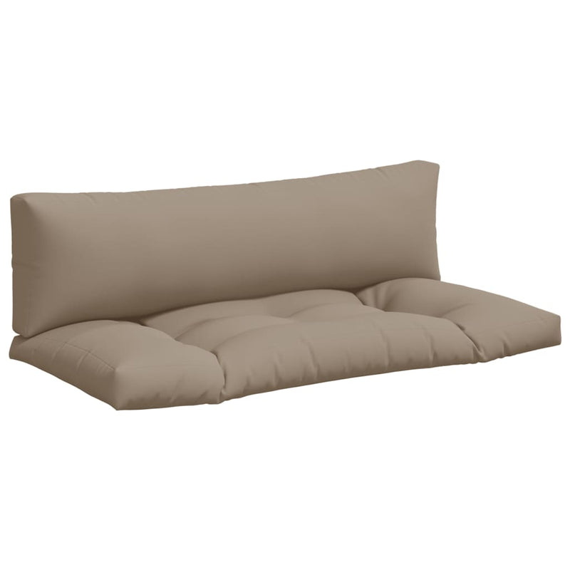 Afbeelding laden in galerijviewer, Vidaxl palletkussens 2 st stof taupe
