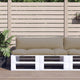 Vidaxl palletkussens 2 st stof taupe