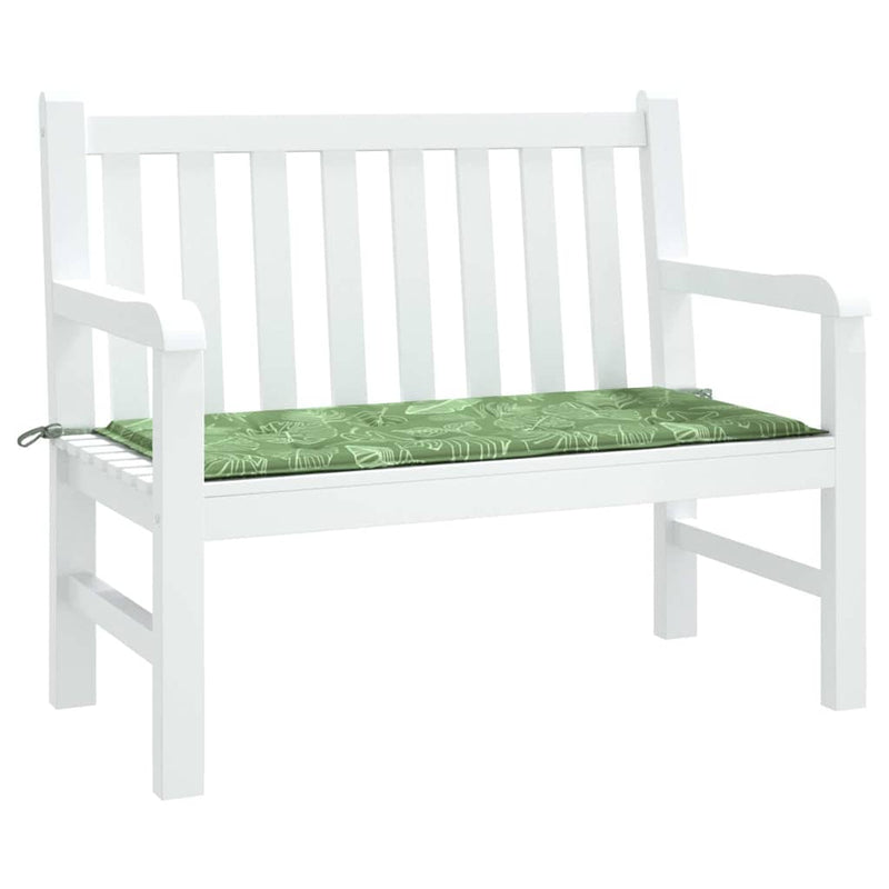 Afbeelding laden in galerijviewer, Vidaxl tuinbankkussen 120x50x4 cm oxford stof bladpatroon
