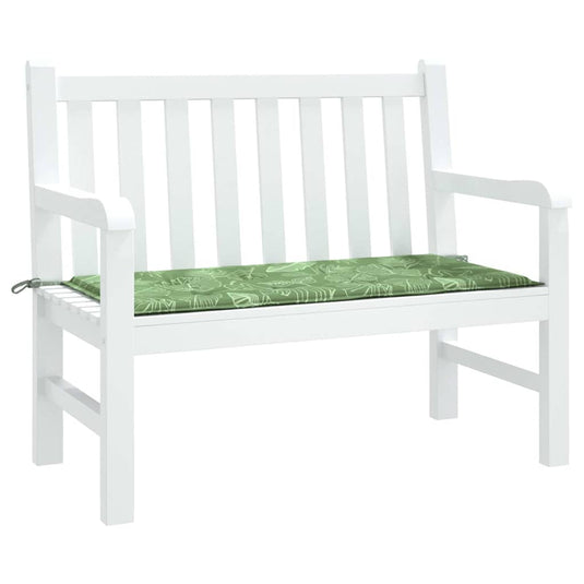 Vidaxl tuinbankkussen 120x50x4 cm oxford stof bladpatroon