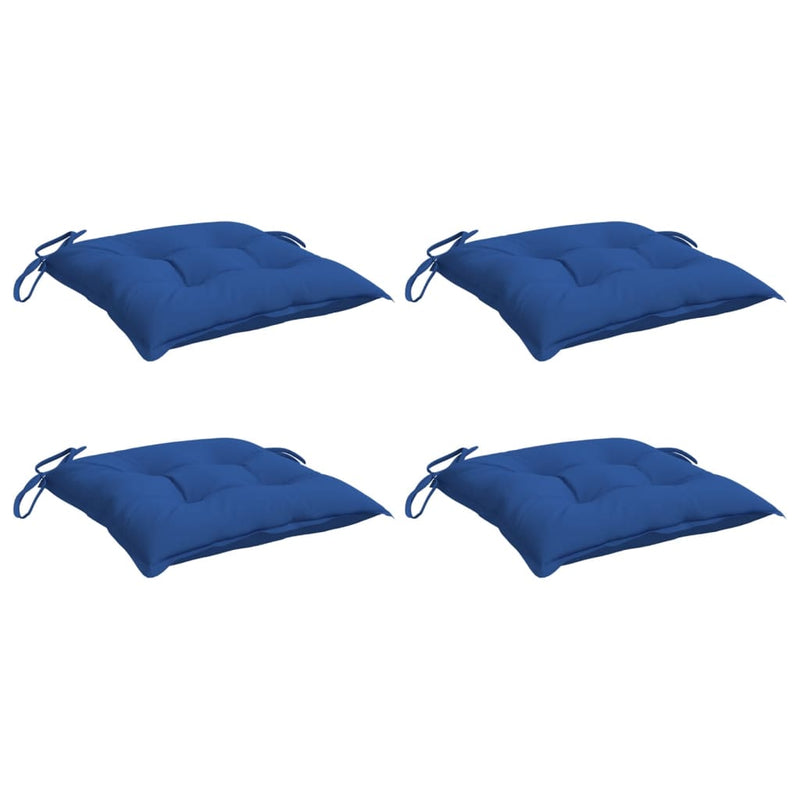 Afbeelding laden in galerijviewer, Vidaxl stoelkussens 4 st 40x40x7 cm oxford stof blauw
