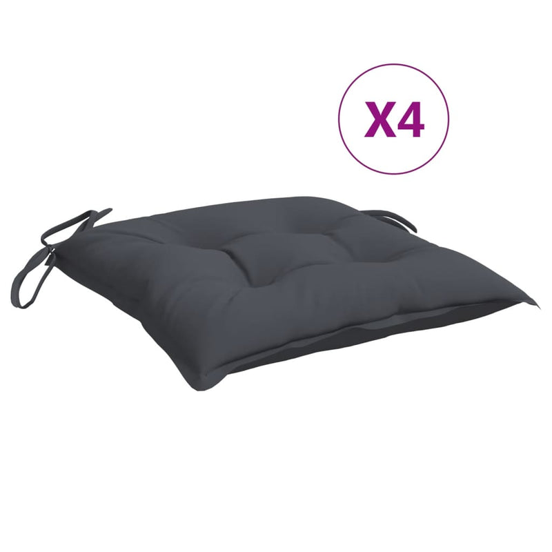 Afbeelding laden in galerijviewer, Vidaxl stoelkussens 4 st 50x50x7 cm oxford stof antracietkleurig
