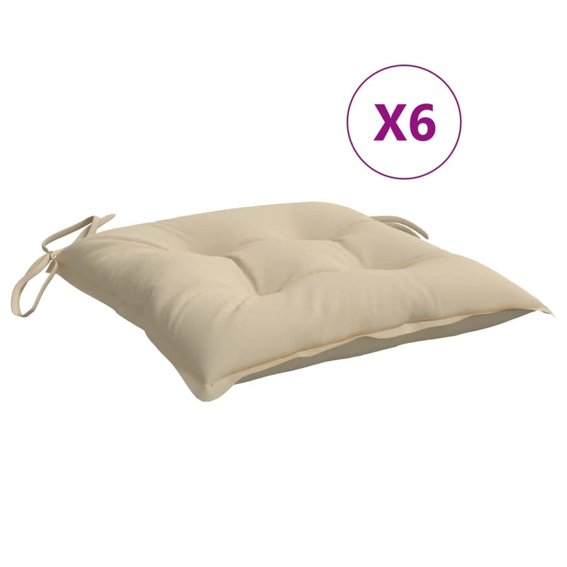 Afbeelding laden in galerijviewer, Vidaxl palletkussens 6 st 50x50x7 cm oxford stof beige
