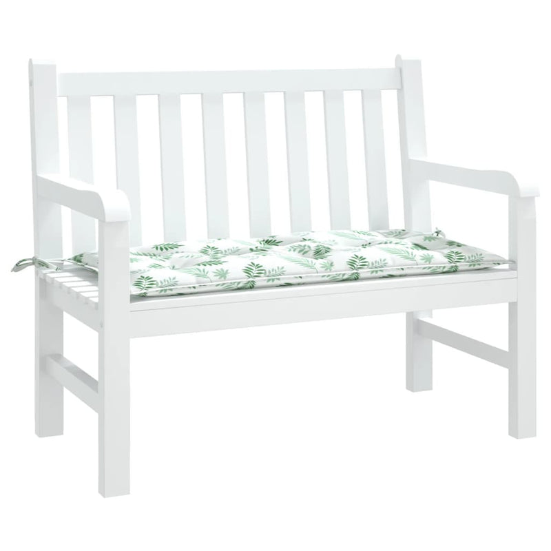 Afbeelding laden in galerijviewer, Vidaxl tuinbankkussen 100x50x7 cm oxford stof bladpatroon
