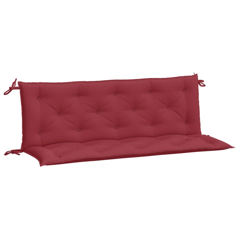 Afbeelding laden in galerijviewer, Vidaxl tuinbankkussens 2 st 150x50x7 cm oxford stof wijnrood

