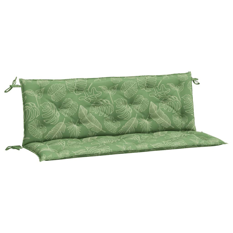 Afbeelding laden in galerijviewer, Vidaxl tuinbankkussens 2 st bladpatroon 150x50x7 cm stof
