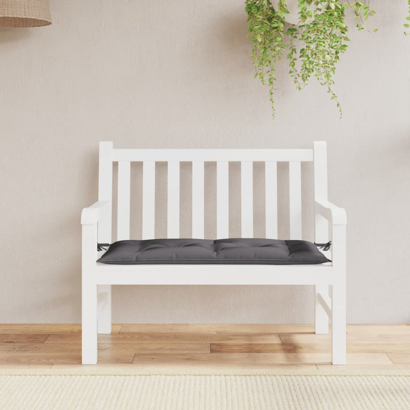 Afbeelding laden in galerijviewer, Vidaxl tuinbankkussen 110x50x7 cm oxford stof antracietkleurig
