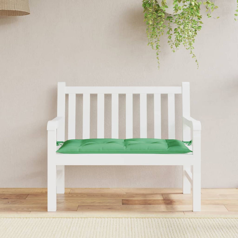 Afbeelding laden in galerijviewer, Vidaxl tuinbankkussen 110x50x7 cm oxford stof groen
