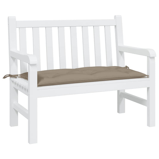 Vidaxl tuinbankkussen 110x50x7 cm oxford stof taupe