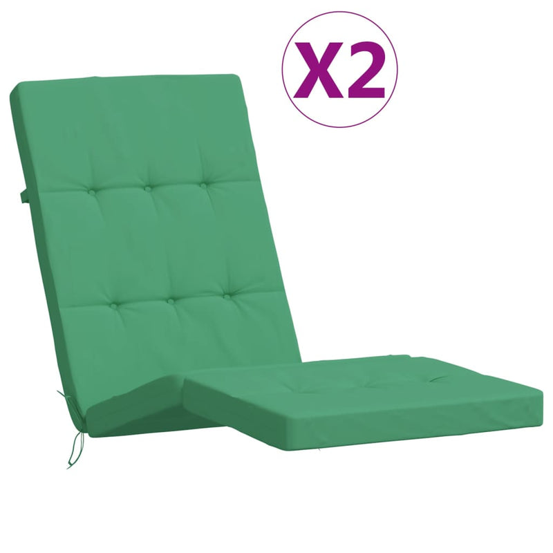 Afbeelding laden in galerijviewer, Vidaxl terrasstoelkussens 2 st oxford stof groen
