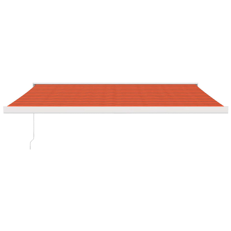 Afbeelding laden in galerijviewer, VidaXL Luifel uittrekbaar 4,5x3 m stof en aluminium oranje en bruin
