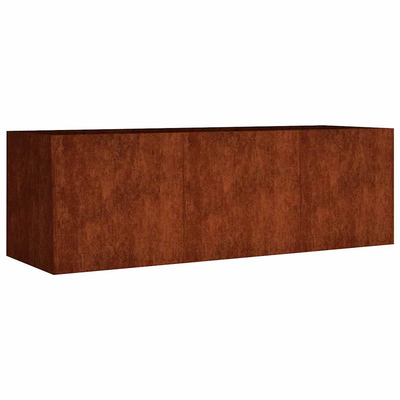 Afbeelding laden in galerijviewer, Vidaxl plantenbak verhoogd 120x40x40 cm cortenstaal
