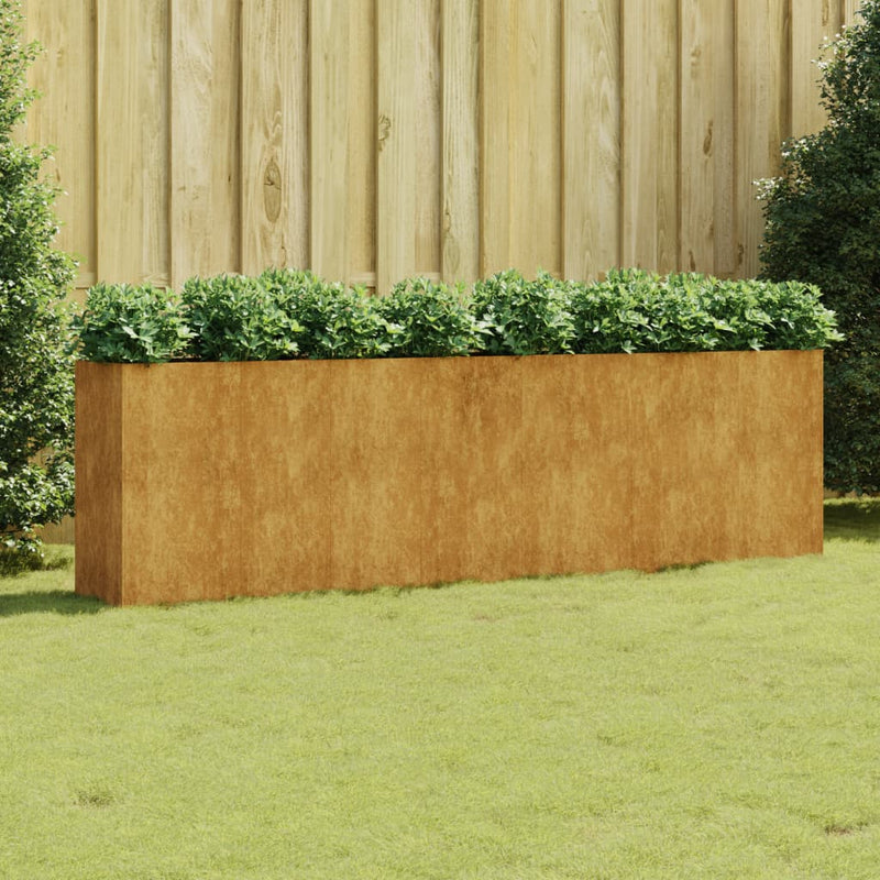 Afbeelding laden in galerijviewer, VidaXL Plantenbak verhoogd 280x40x80 cm cortenstaal
