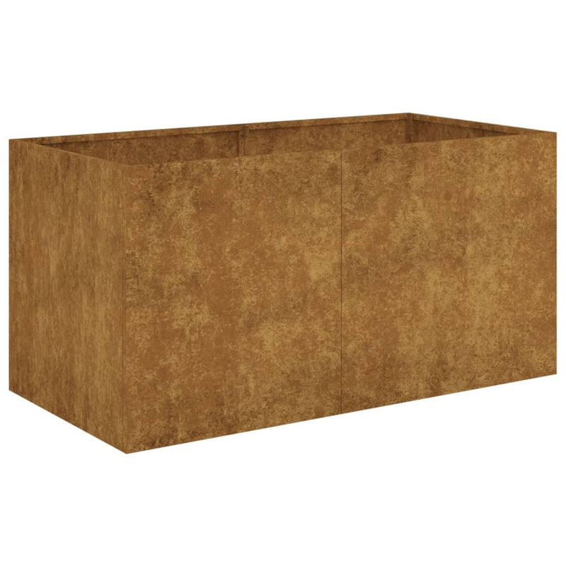 Afbeelding laden in galerijviewer, Vidaxl plantenbak 80x40x40 cm cortenstaal
