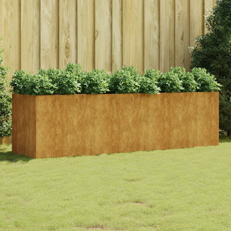 Afbeelding laden in galerijviewer, VidaXL Plantenbak verhoogd 280x80x80 cm cortenstaal
