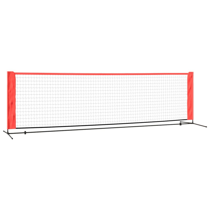 Afbeelding laden in galerijviewer, Vidaxl tennisnet 300x100x87 cm polyester zwart en rood
