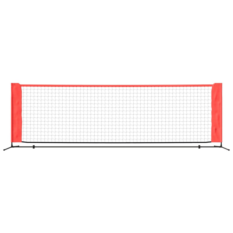 Afbeelding laden in galerijviewer, Vidaxl tennisnet 300x100x87 cm polyester zwart en rood
