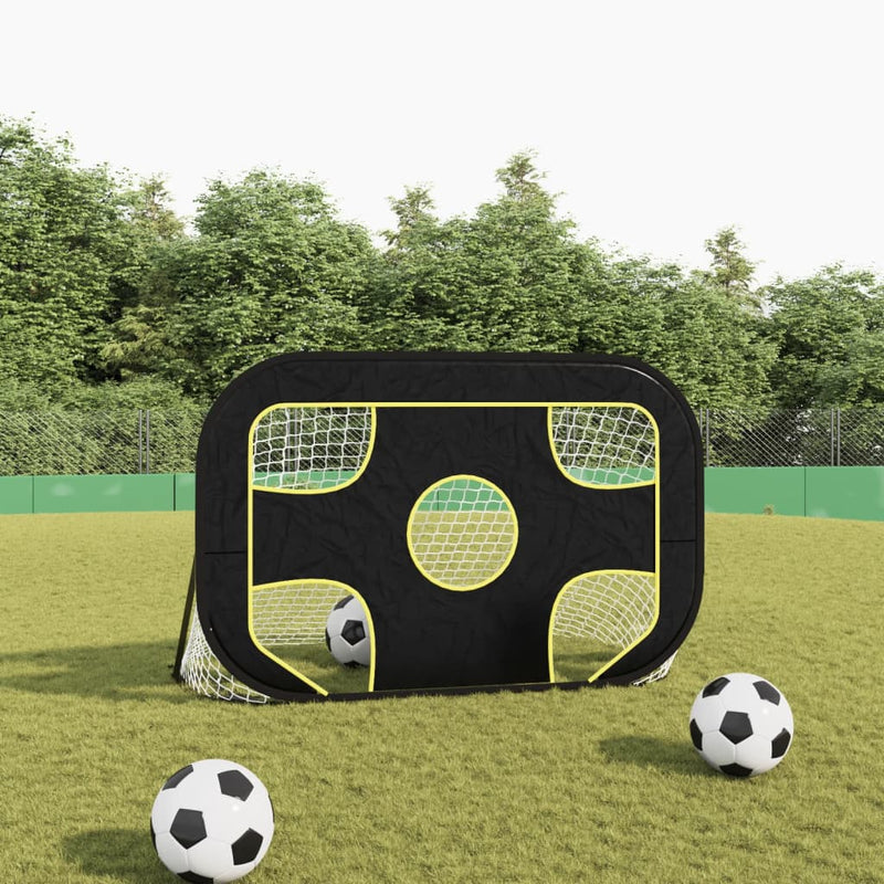 Afbeelding laden in galerijviewer, Vidaxl voetbaldoel met doelwit 120x80x80 cm polyester
