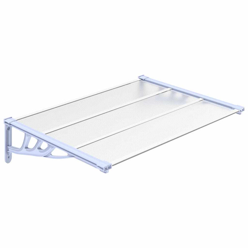 Afbeelding laden in galerijviewer, Vidaxl deurluifel 122x90 cm polycarbonaat grijs en transparant
