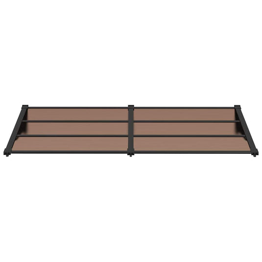 Vidaxl deurluifel 199x90 cm polycarbonaat zwart