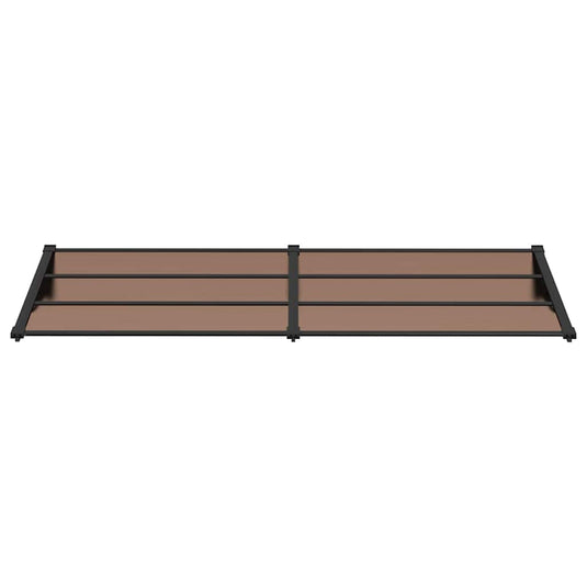Vidaxl deurluifel 239x90 cm polycarbonaat zwart