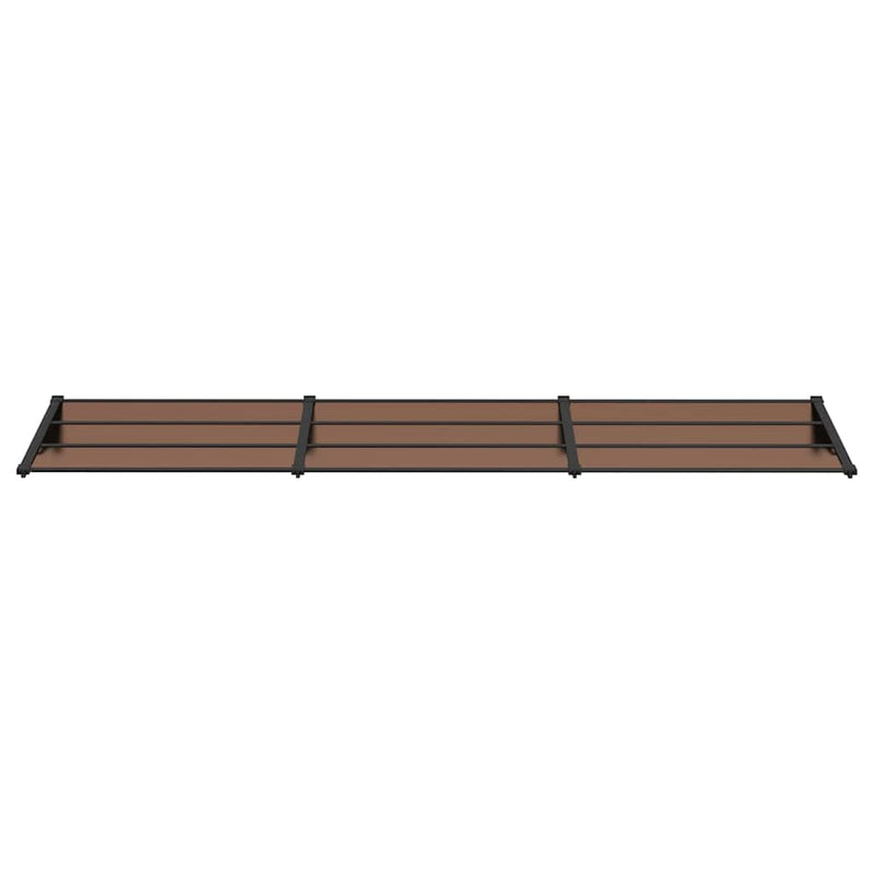 Afbeelding laden in galerijviewer, Vidaxl deurluifel 358,5x90 cm polycarbonaat zwart
