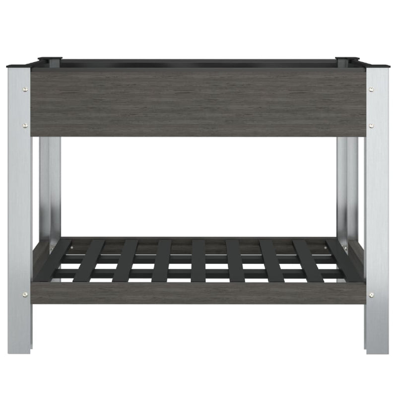 Afbeelding laden in galerijviewer, Vidaxl plantenbak verhoogd met schap 100x50x75 cm hkc
