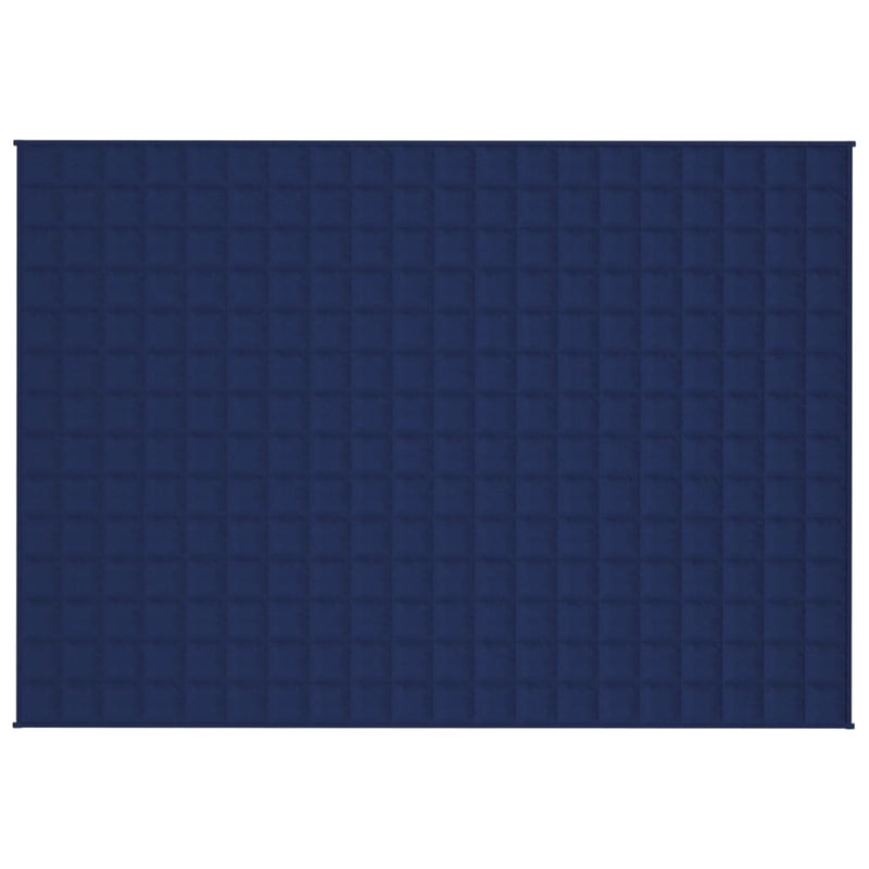 Afbeelding laden in galerijviewer, Vidaxl verzwaringsdeken 137x200 cm 6 kg stof blauw
