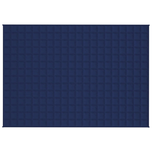 Vidaxl verzwaringsdeken 137x200 cm 6 kg stof blauw