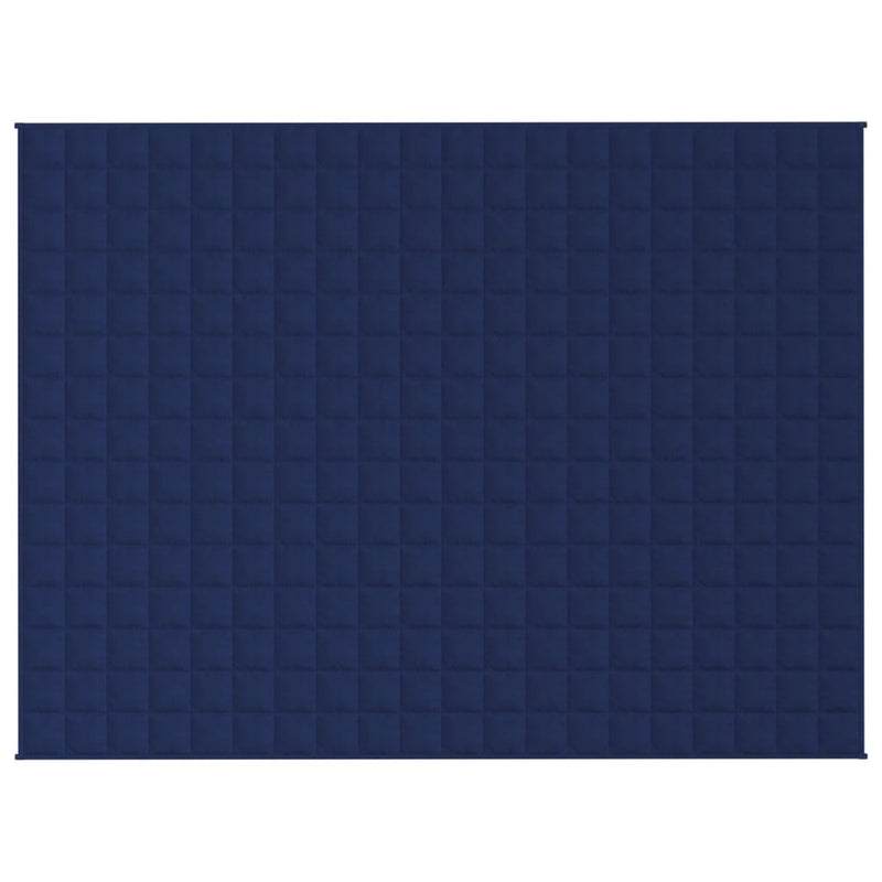 Afbeelding laden in galerijviewer, Vidaxl verzwaringsdeken 152x203 cm 7 kg stof blauw
