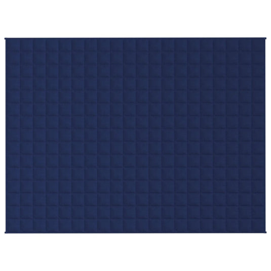 Vidaxl verzwaringsdeken 152x203 cm 7 kg stof blauw