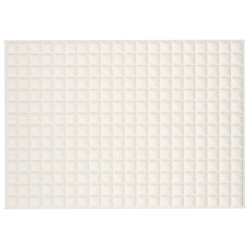 Afbeelding laden in galerijviewer, Vidaxl verzwaringsdeken 140x200 cm 6 kg stof lichtcrèmekleurig
