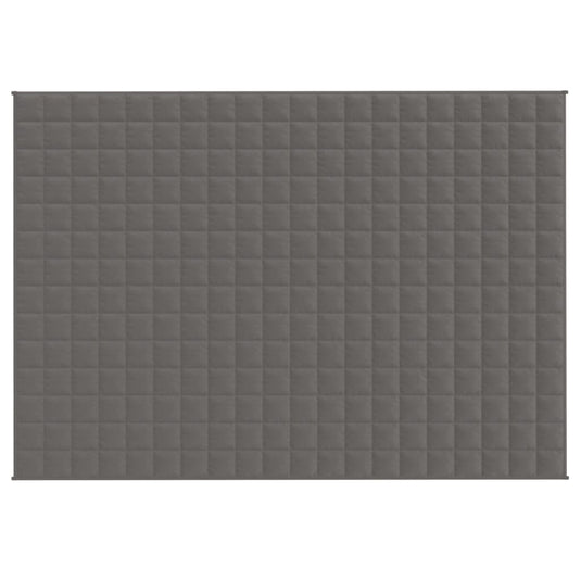 Vidaxl verzwaringsdeken 135x200 cm 10 kg stof grijs