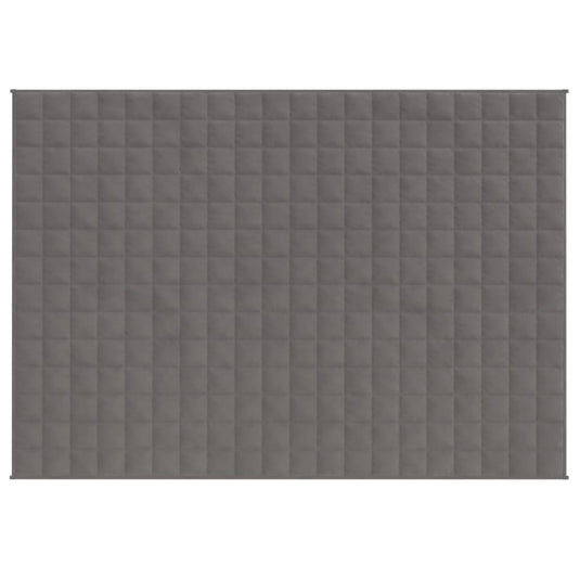Vidaxl verzwaringsdeken 152x203 cm 11 kg stof grijs