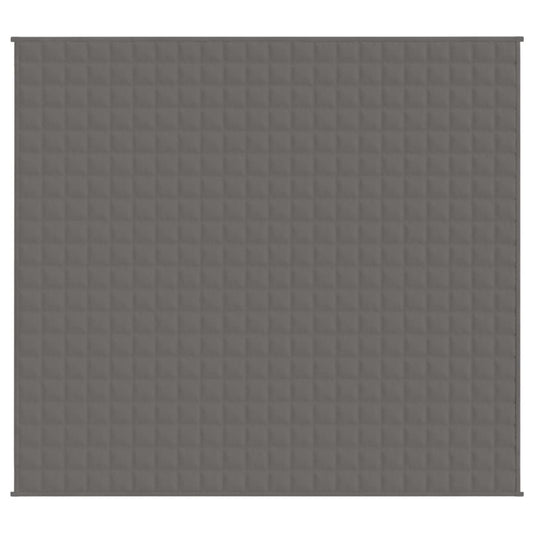 Vidaxl verzwaringsdeken 200x220 cm 13 kg stof grijs