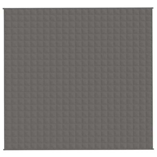 Vidaxl verzwaringsdeken 220x230 cm 11 kg stof grijs