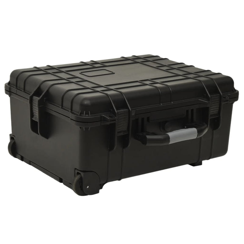 Afbeelding laden in galerijviewer, Vidaxl flightcase op wieltjes 58x45x27 cm pp zwart
