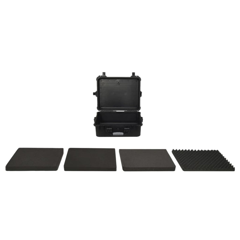 Afbeelding laden in galerijviewer, Vidaxl flightcase draagbaar 55x43x21 cm pp zwart
