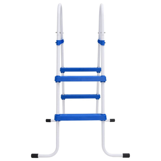 Vidaxl zwembadladder 84 cm blauw en wit