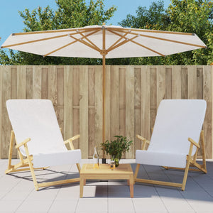 Vidaxl strandhanddoeken 2 st 400 g m² 60x135 cm stof wit