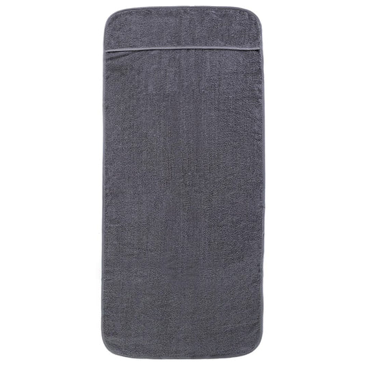 Vidaxl strandhanddoeken 2 st 400 g m² 75x200 cm stof antracietkleurig