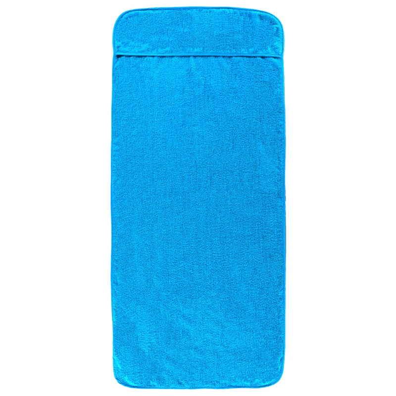 Afbeelding laden in galerijviewer, Vidaxl strandhanddoeken 2 st 400 g m² 75x200 cm stof turquoise
