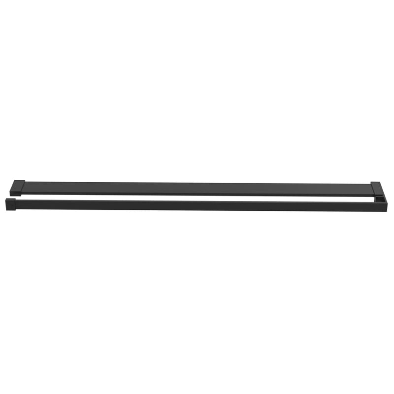 Afbeelding laden in galerijviewer, VidaXL Wandschap voor inloopdouche muur 80 cm aluminium zwart
