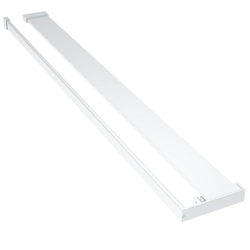 Afbeelding laden in galerijviewer, Vidaxl wandschap voor inloopdouchewand 80 cm aluminium chroomkleurig

