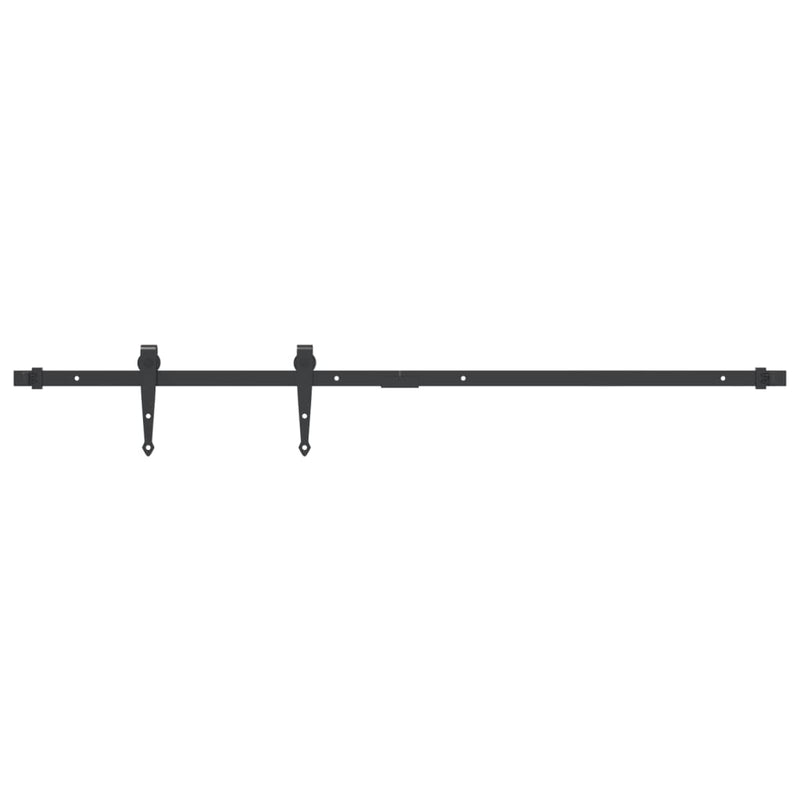 Afbeelding laden in galerijviewer, Vidaxl ophangset voor minischuifdeur 122 cm koolstofstaal zwart
