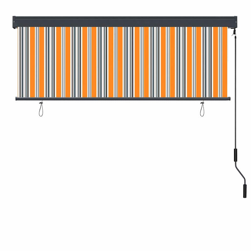 Afbeelding laden in galerijviewer, Vidaxl rolgordijn geel en blauw 180 x 250 cm stof en aluminium
