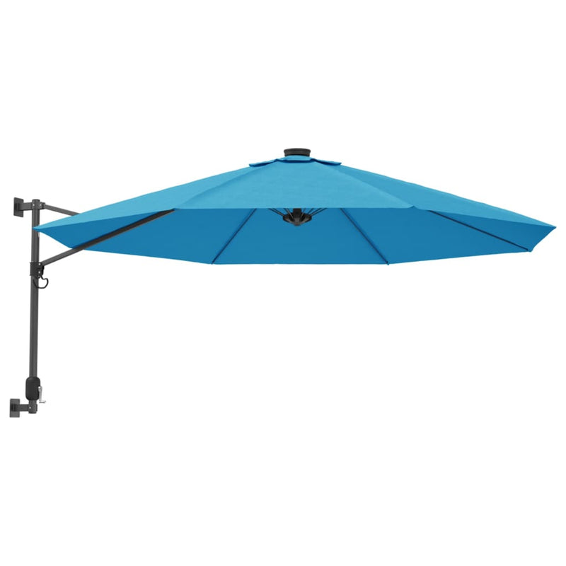 Afbeelding laden in galerijviewer, Vidaxl wandparasol 290 cm zeeblauw
