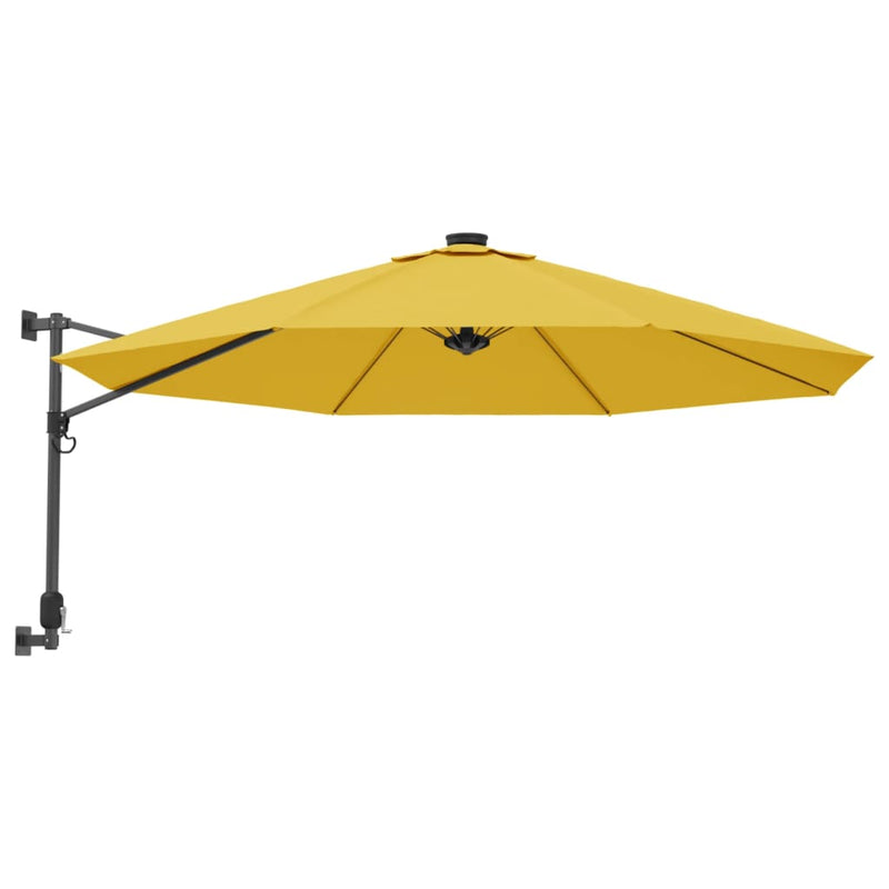 Afbeelding laden in galerijviewer, Vidaxl wandparasol 290 cm geel
