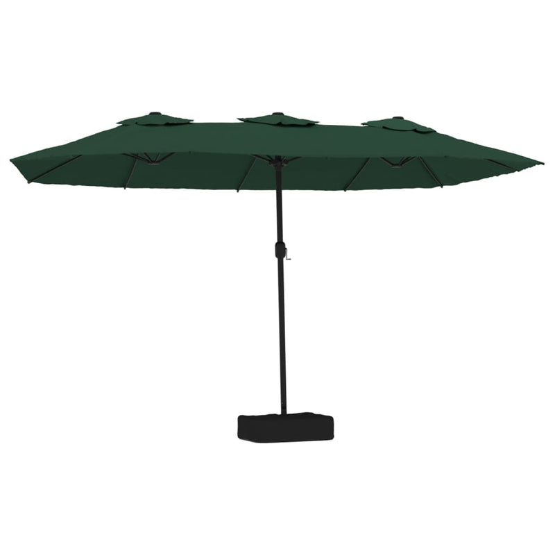 Afbeelding laden in galerijviewer, VidaXL Parasol dubbel 449x245 cm groen
